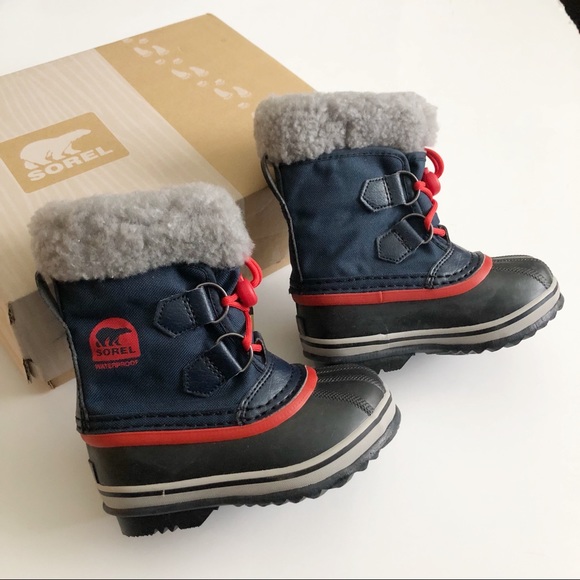 Sorel Other - NWT! Sorel Navy And Red Yoot Pac Winter Boots